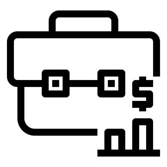 Icon Portfolio Analysis With Style Outline