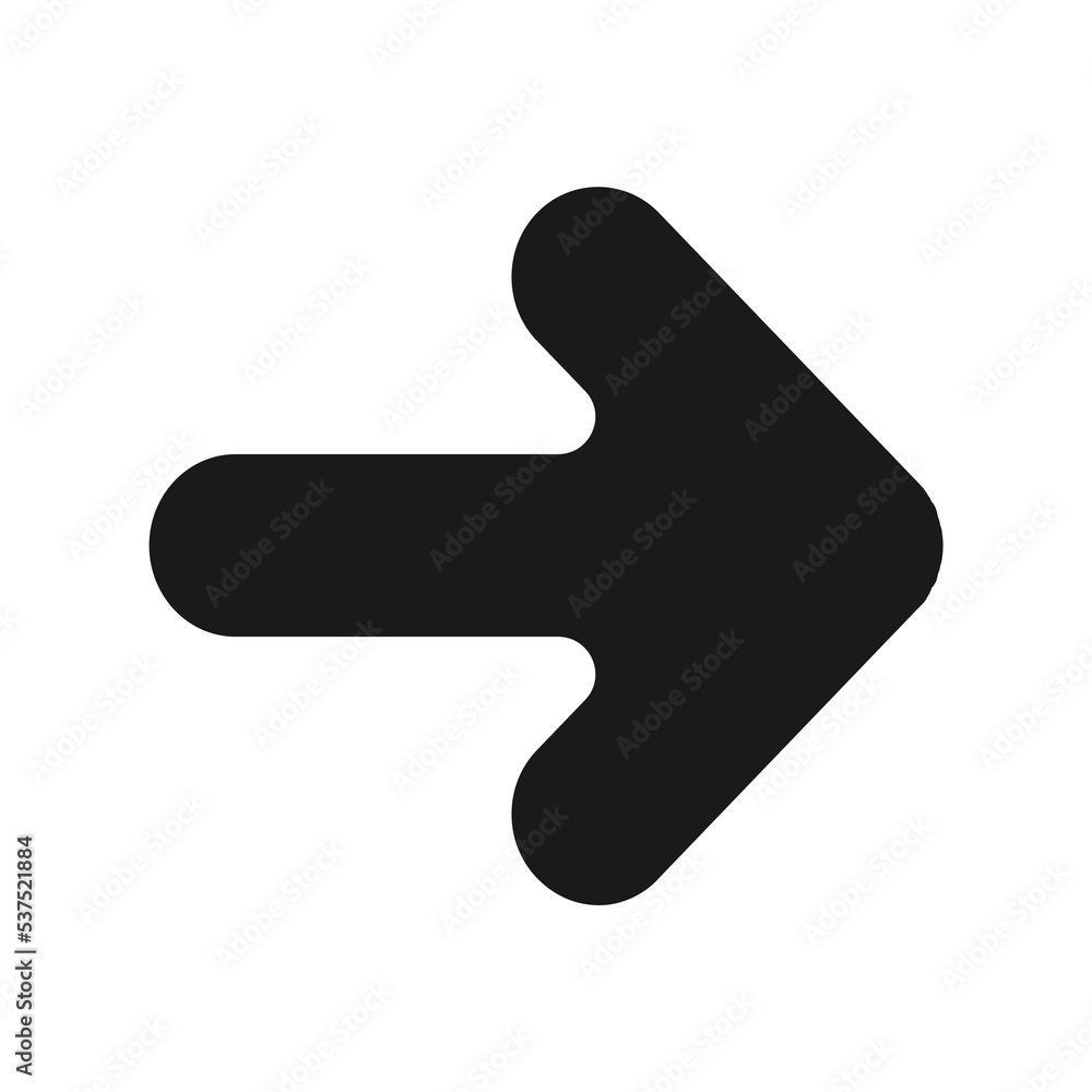 Poster arrow icon in trendy flat style isolated on grey background. arrow symbol for your web site design, 