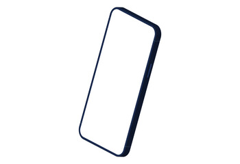 High quality realistic newest version of smartphone with blank screen