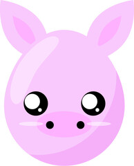 Pig paint easter egg