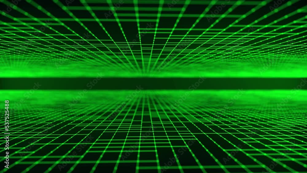 Poster digital technology background. big data visualization. dynamic field of glowing particles. abstract 