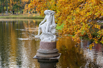 Russia. Saint-Petersburg. Oranienbaum Palace and Park Ensemble. Sculpture of Iron.
