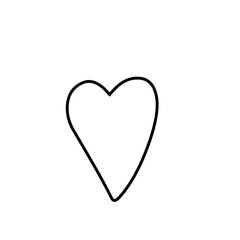 hand drawn doodle of heart