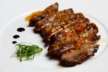 Pork steak grill

