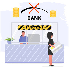 People Sanctions Financial ban Bank Money Crisis