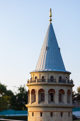 View of the European part of the city of Istanbul. Historic Center and Galata Tower