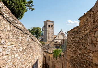Details of Assisi town in Umbria Italy