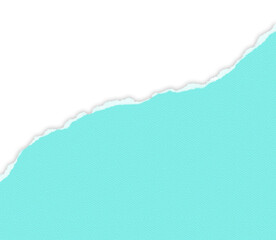 Torn ripped piece of horizontal paper with shadow for text.