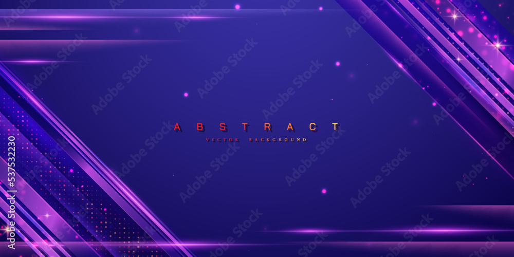 Fototapete abstract trendy vector background with shining lines, gradient shapes, and glitter effect.