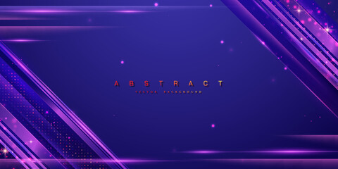 Abstract trendy vector background with shining lines, gradient shapes, and glitter effect.