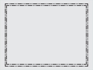 lightwhite black border frame