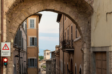 Details of Assisi town in Umbria Italy