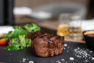 beef steak on the table