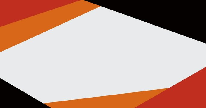 red orange black gradient abstract polygon triangle background animation