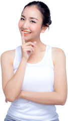 Beauty young asian woman png transparent file.