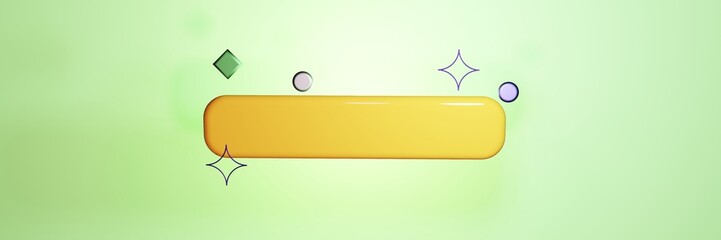 3d rendered background web button with place for your text. 3d background. modern web element in 3d background