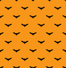 Vector abstract seamless cute halloween pattern.