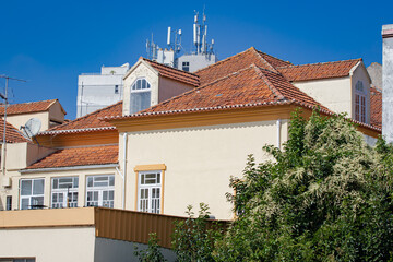 Fototapeta na wymiar Cidade de Aveiro, vista parcial da região centro, Av. Dr. Lourenço Peixinho, Cais da fonte nova, entorno da ria da cidade, distrito de Aveiro - Portugal