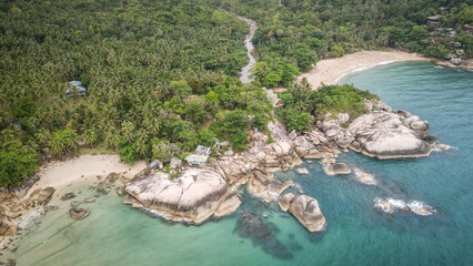 Scenic Koh Phangan Island in Thailand