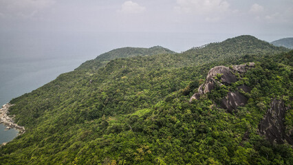 The Landscape of Phangan Island in Thailand