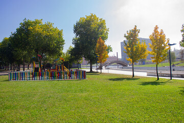 Cidade de Aveiro, vista parcial da região centro, Av. Dr. Lourenço Peixinho, entorno da ria da cidade, distrito de Aveiro - Portugal