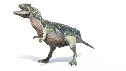 3d rendered dinosaur illustration of the Acrocanthosaurus