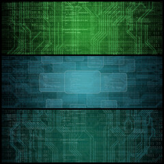 Concept of Hacker Attack, Virus Infected Software, Dark Web and Cyber Security. Abstract Digital Background With Elements of Binary Code and Computer Programs.