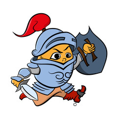 The swift knight rushes into battle