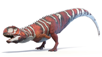 3d rendered dinosaur illustration of the Majungasaurus