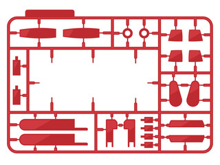 プラモデルのランナーのフレーム