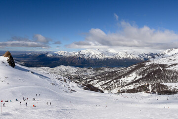 Fototapeta na wymiar Cerro Catedral, ski resort in Bariloche, Argentina