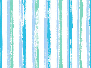 Watercolor handdrawn irregular stripes vector seamless pattern. Simple interior wall decor design.