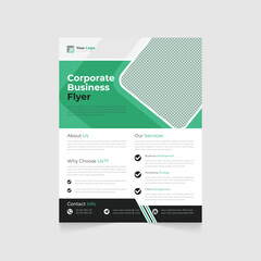 Corporate business flyer template design. Perfect for creative professional business flyers, brochures, and magazines.
