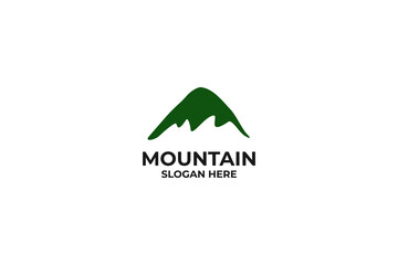 Mountain or hill logo design vector template