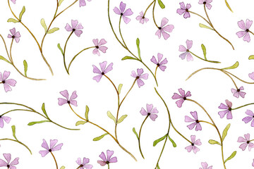 elegant floral pattern seamless watercolor