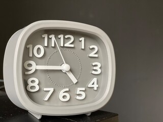Clock with time