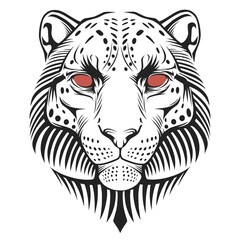 tiger head vector