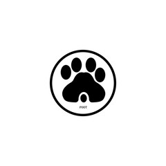 Fototapeta premium animal shoe sole icon image illustration vector design foot