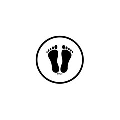 animal shoe sole icon image illustration vector design foot