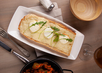 toast with cured and goat cheese