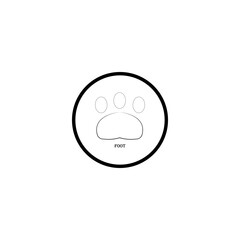 Obraz premium animal shoe sole icon image illustration vector design foot