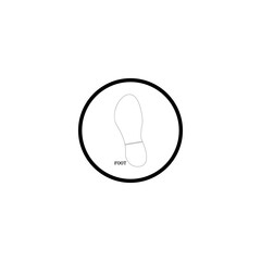 animal shoe sole icon image illustration vector design foot