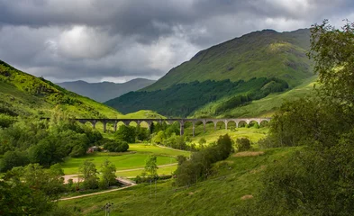 Türaufkleber Glenfinnan-Viadukt Jacobite Stream Train, Glenfinnan-Viadukt, Harry Potter, Schottland, Vereinigtes Königreich