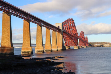 The Forth bridge in Scotland