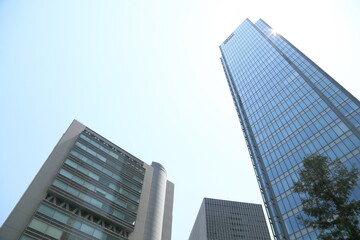 Fototapeta na wymiar Tower block, Metropolitan area, Skyscraper