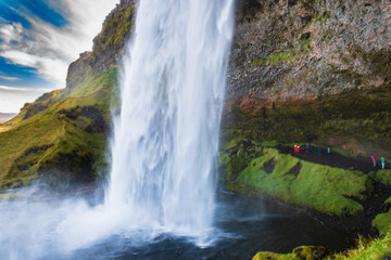 Fototapeta na wymiar Seljalandsfoss waterfall, Iceland