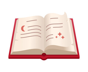 Spell book - creative, modern cartoon style object