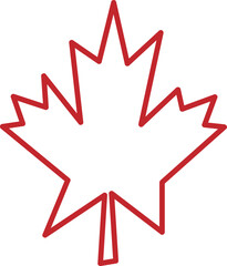 Canadian vector icon and autumn leaves