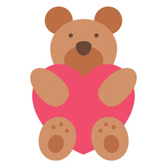 bear hug heart icon