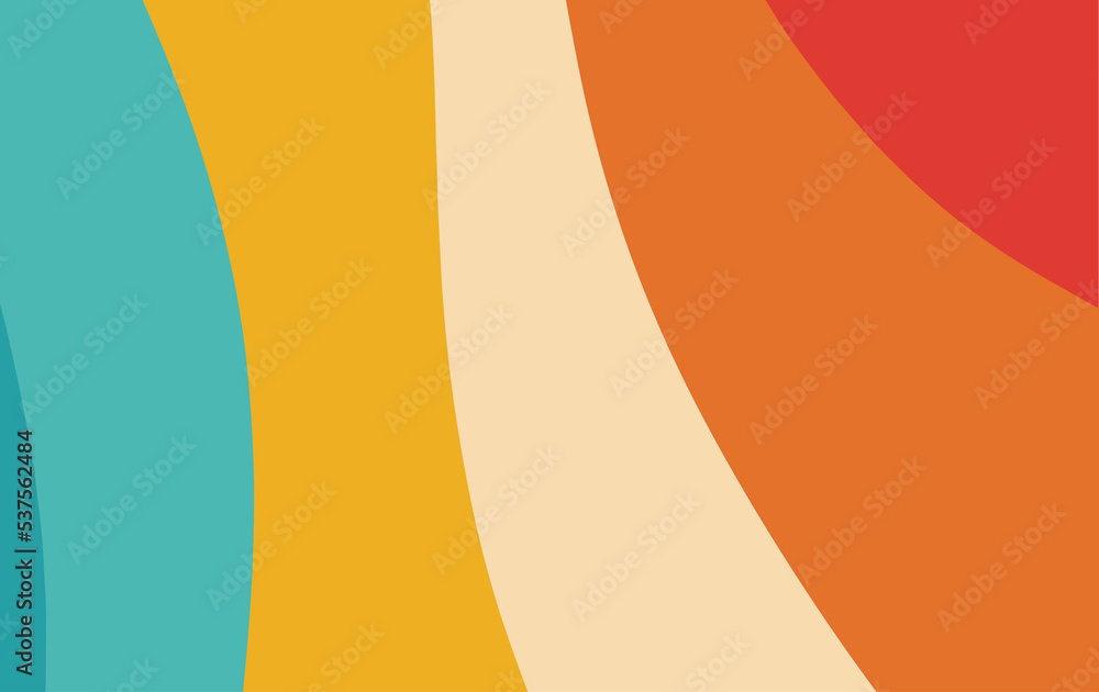 Leinwandbilder Abstract fluid background pattern in colorful shape design. Modern retro design style for poster, flyer, wallpaper and copy space